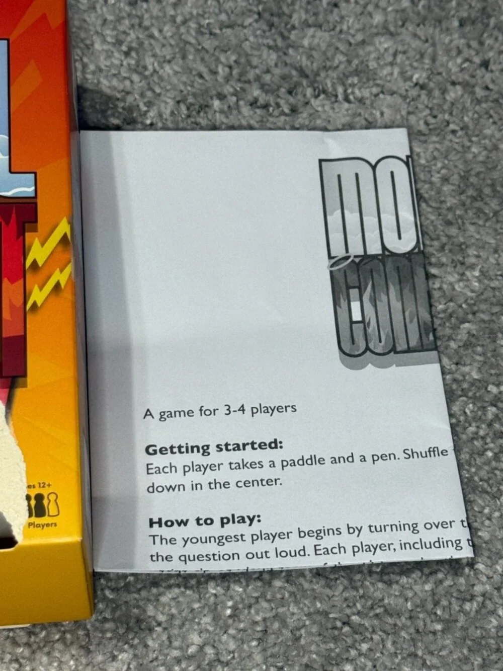 Moral Conflict Party Game Complete Professor Puzzle Ages 12+ 3-4 Players
